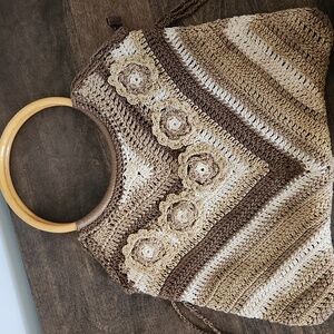 Crochet Hobo Handbag